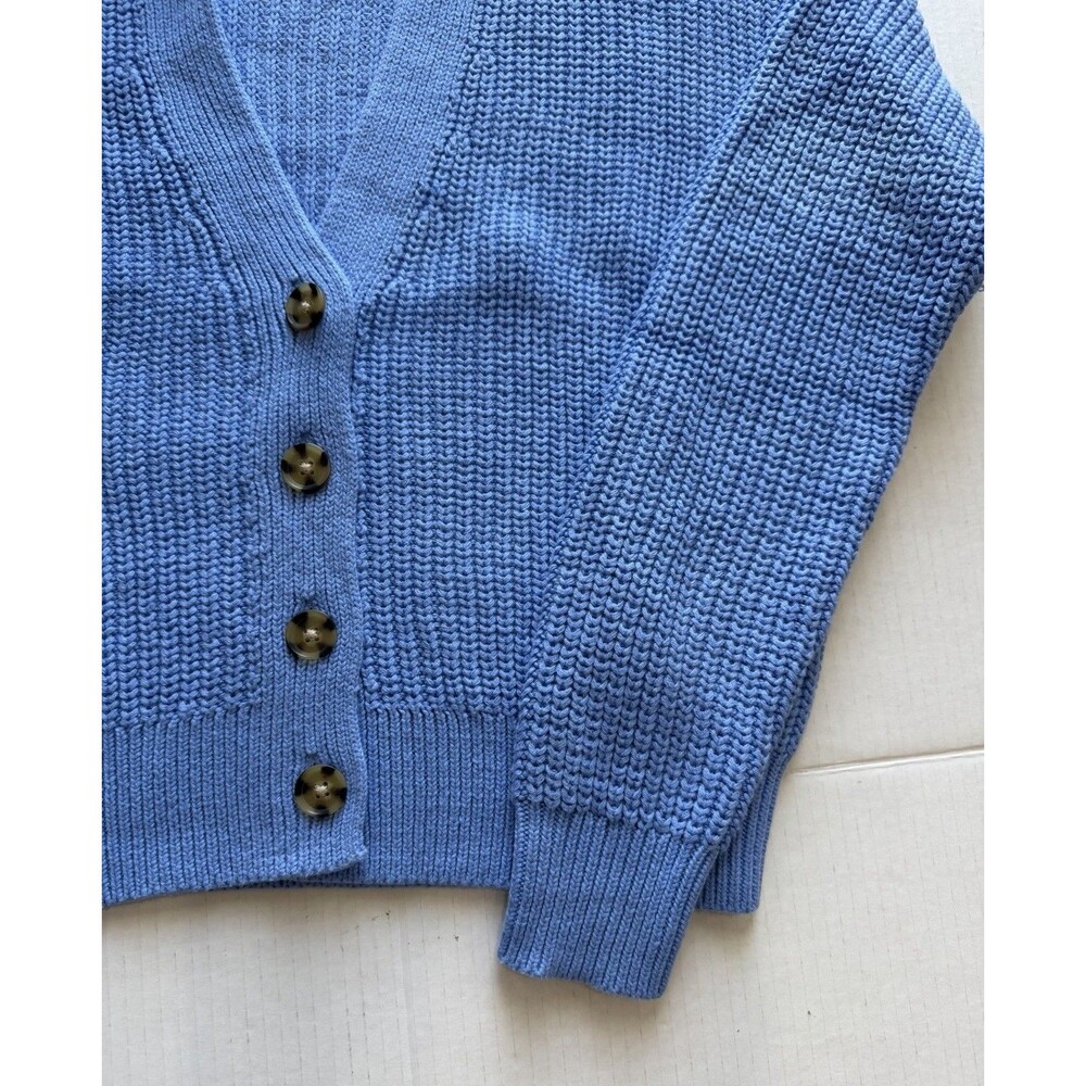 GAP Women’s Blue Knit Cardigan Sweater Button Front Long Sleeve Size XXS - Picture 7 of 15